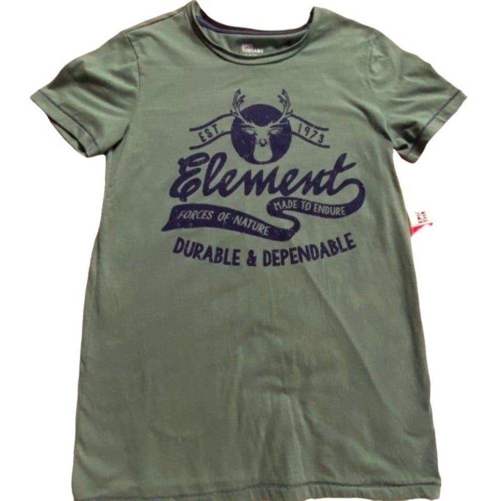 Epic Threads Boys Short Sleeve 'Deer' T-Shirt-Green-Size XL (20)-NWT